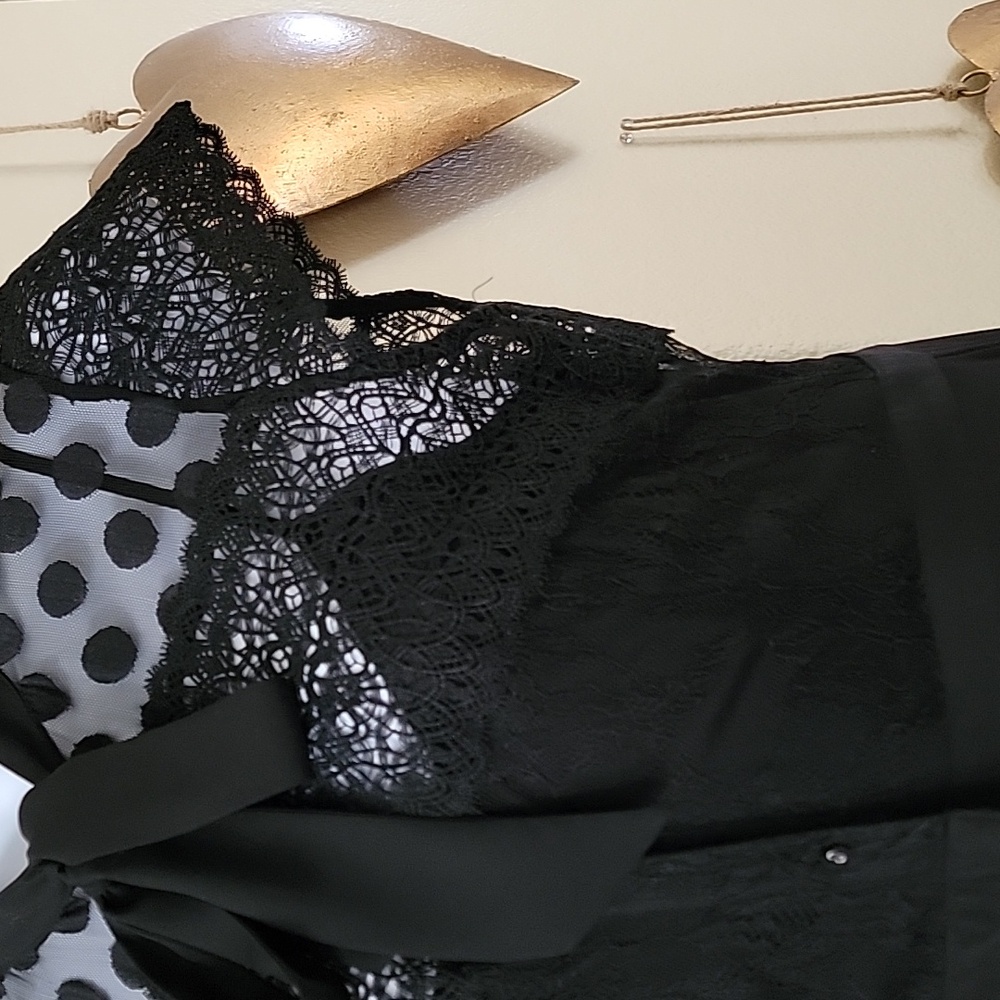 BETSEY JOHNSON Cap Sleeve Black Tie Jumpsuit Black size 14 - Picture 8 of 16